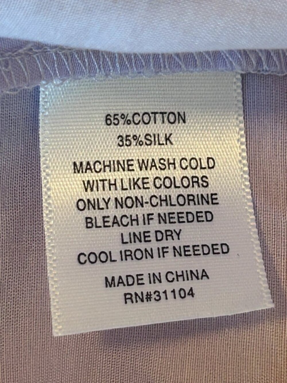 NWOT Biltmore Lilac Silk Blend Sleeveless Blouse | Size XS - Picture 4 of 4
